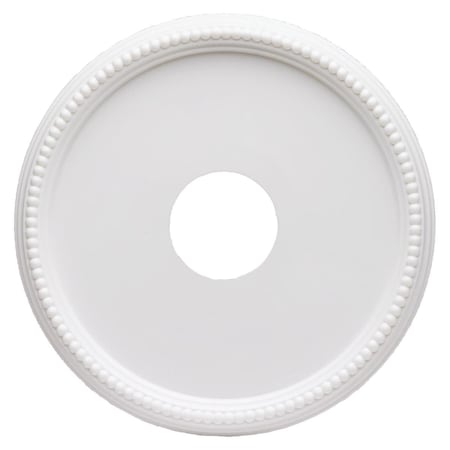 Westinghouse Ceiling Medallion 15.75In Round Beaded Molded Plastic White Finish 7773300